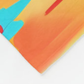 Lebhafte Bärenkunst Fleecedecke (Ecke)