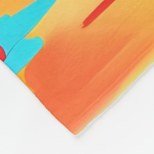 Lebhafte Bärenkunst Fleecedecke (Ecke)