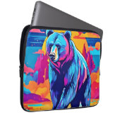 Lebhafte Bärenkunst Laptopschutzhülle (Vorne Rechts)