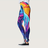 Lebhafte Bärenkunst Leggings (Links)