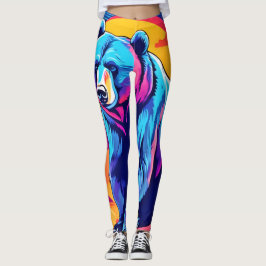 Lebhafte Bärenkunst Leggings