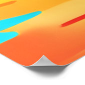 Lebhafte Bärenkunst Poster (Ecke)