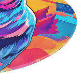 Lebhafte Bärenkunst Schneidebrett (Ecke)