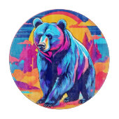 Lebhafte Bärenkunst Schneidebrett (Vorderseite)