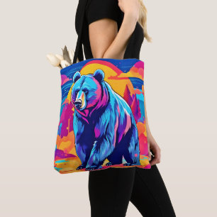 Lebhafte Bärenkunst Tasche