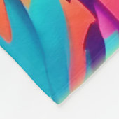 Lebhafte Beach Sunset Art Fleecedecke (Ecke)