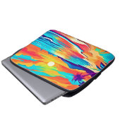 Lebhafte Beach Sunset Art Laptopschutzhülle (Vorne Knopf)
