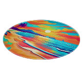 Lebhafte Beach Sunset Art Schneidebrett (Ecke)