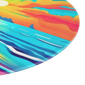Lebhafte Beach Sunset Art Schneidebrett (Ecke)