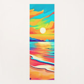 Lebhafte Beach Sunset Art Yogamatte (Vorderseite)