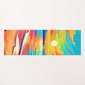 Lebhafte Beach Sunset Art Yogamatte (Vorderseite (Horizontal))