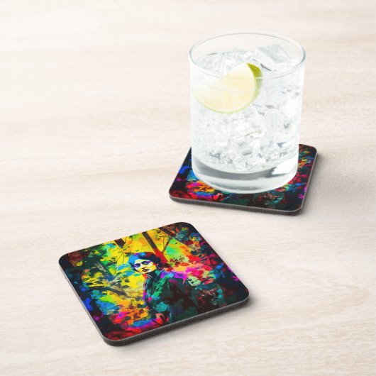 Lebhafte Beauty Getränkeuntersetzer (Rechte Seite)