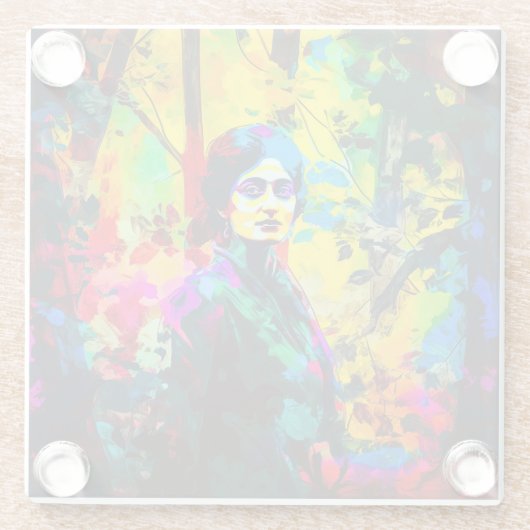 Lebhafte Beauty Glasuntersetzer (Rückseite)