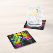 Lebhafte Beauty Rechteckiger Pappuntersetzer (Vor Ort)