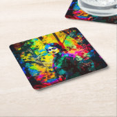 Lebhafte Beauty Rechteckiger Pappuntersetzer (angewinkelt)