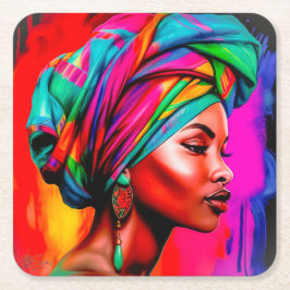 Lebhafte Beauty Serie 1 Rechteckiger Pappuntersetzer