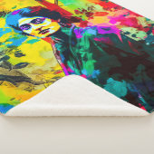 Lebhafte Beauty Sherpadecke (3/4)