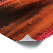 Lebhafte Berg- und Flusslandschaft Poster (Ecke)