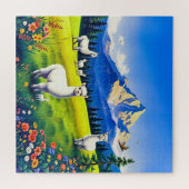 Lebhafte Berglandschaft für Kinder Puzzle (Horizontal)
