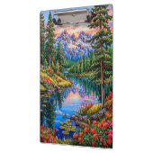 Lebhafte Berglandschaft mit Reflektion Klemmbrett (Links)