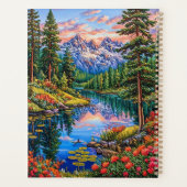 Lebhafte Berglandschaft mit Reflektion Planer (Rückseite)