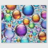 Lebhafte Blasen Geschenkpapier (Flach)