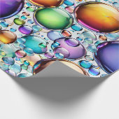 Lebhafte Blasen Geschenkpapier (Ecke)