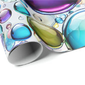 Lebhafte Blasen Geschenkpapier (Rolleneckpunkt)