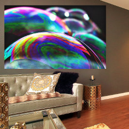 Lebhafte Blasen Kunst - Zuhause und Office Leinwanddruck