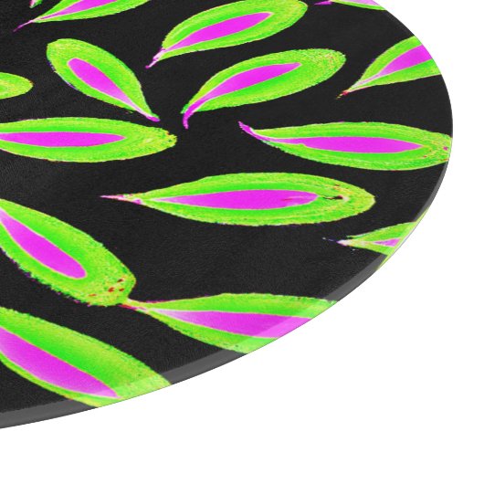 Lebhafte Blätter Muster Schneidebrett (Ecke)