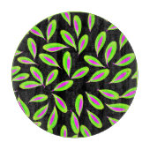 Lebhafte Blätter Muster Schneidebrett (Vorderseite)