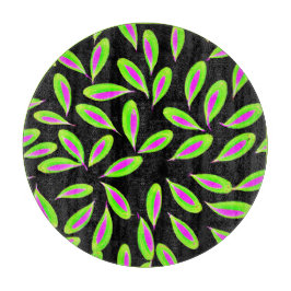 Lebhafte Blätter Muster Schneidebrett