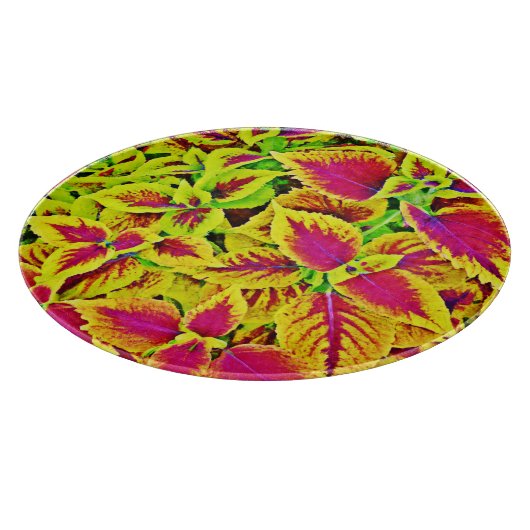 Lebhafte Blätter Pattern Dance Schneidebrett (Ecke)