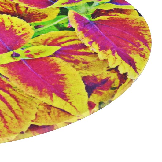 Lebhafte Blätter Pattern Dance Schneidebrett (Ecke)