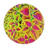 Lebhafte Blätter Pattern Dance Schneidebrett (Vorderseite)