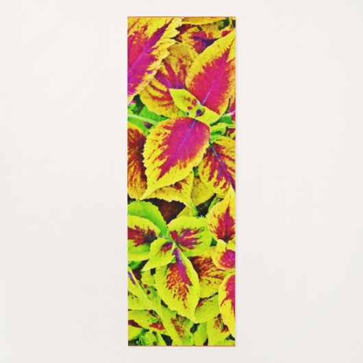 Lebhafte Blätter Pattern Dance Yogamatte (Vorderseite)