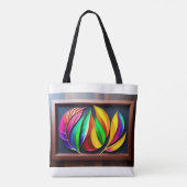 "Lebhafte Blätter Wall Art" Tasche (Rückseite)