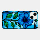 Lebhafte blaue Blume Case-Mate iPhone Hülle (Rückseite (Horizontal))