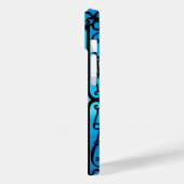 Lebhafte blaue Blume Case-Mate iPhone Hülle (Rückseite / Links)