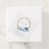 Lebhafte blaue Blumenkraut Geschenkanhänger (Beispiel)