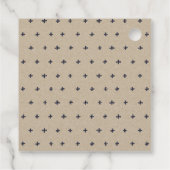 Lebhafte blaue Blumenkraut Geschenkanhänger (Rückseite)