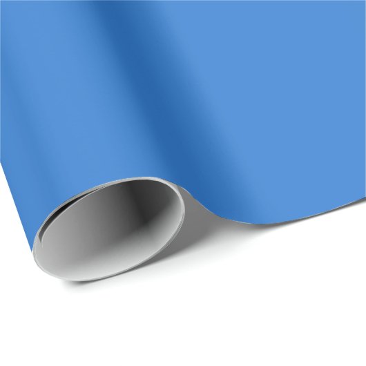 Lebhafte blaue Solid-Farbe Geschenkpapier (Rolleneckpunkt)