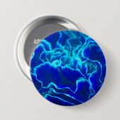 Lebhafte blaue und Aquamarine Carnation-Blume Button (Vorne & Hinten)