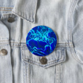Lebhafte blaue und Aquamarine Carnation-Blume Button (Beispiel)