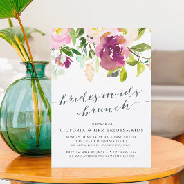 Lebhafte Bloom Bridesmaids Einladung zum Brunch