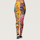 Lebhafte Bloom Capri Leggings (Rückseite)