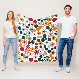 Lebhafte Blooms Fleecedecke