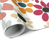 Lebhafte Blooms Geschenkpapier (Rolleneckpunkt)