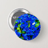 Lebhafte Blue Bougainvillea Blume Button (Vorne & Hinten)