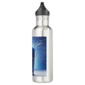 Lebhafte Blue Splash Wasser Flasche Edelstahlflasche (Rechts)